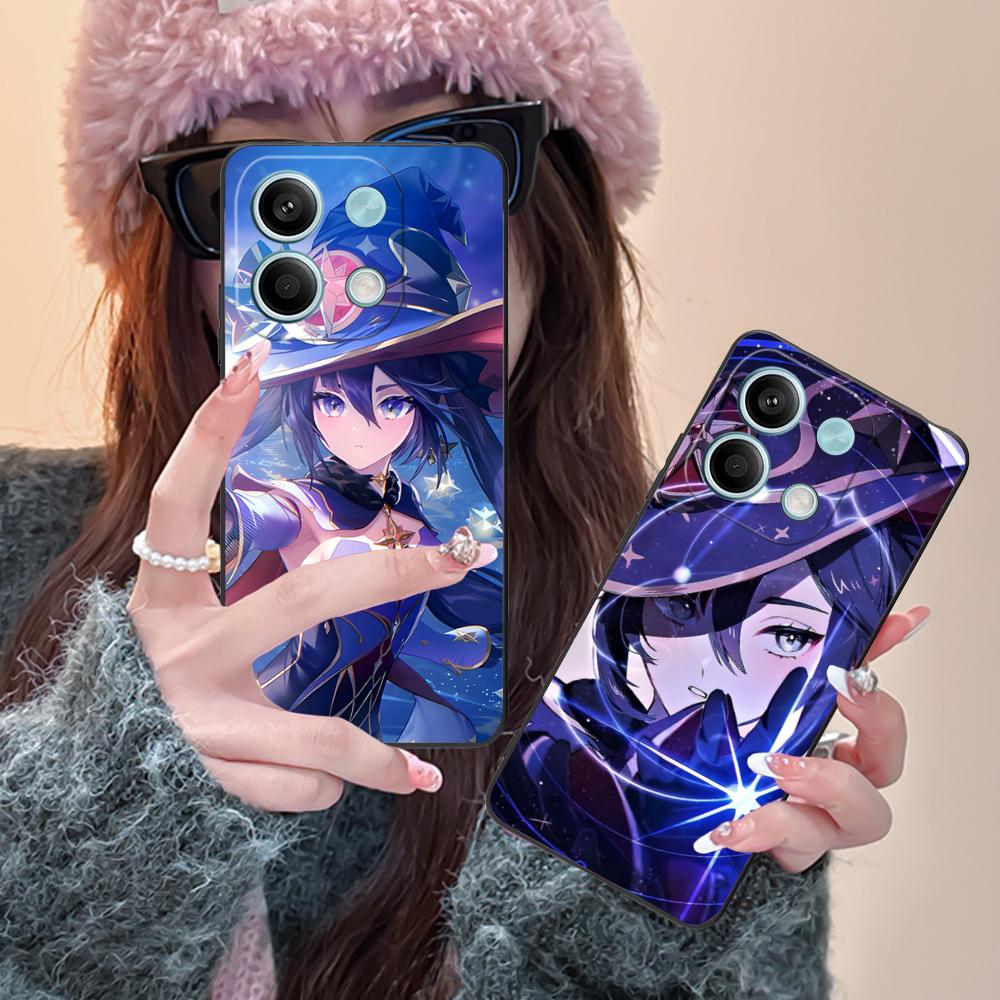 Game GI Mona Matte TPU Mobile Phone Case for Xiaomi Redmi 15 14 13 12 A5 3 2 1 C Plus 4G 5G Colorful Printing Cover