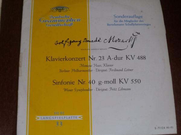 

LP Record WOLFGANG AMADEUS MOZART Konzert Fr Klavier Und Orchester N S71124 Deutsche Grammo 1960 Germany Classical Used