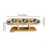 Elevated Cat Bowls Dishes Portable for Small Cats and Puppy Food Water,Raised