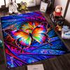 Colorful Butterfly Carpet with Abstract Swirl Design, Vibrant Home Decor Suitable for Use As an Anti-slip for Living Room Bedroom Sofas