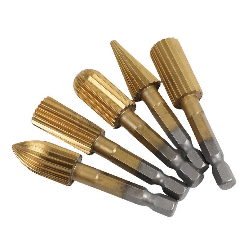 6.3mm Hex Shank HSS Rotary File for Electric Drill & Woodworking