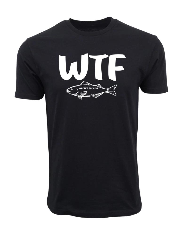 Wtf Wheres The Fish Tee Fishing T Shirt S