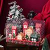 Christmas House Box Gift Packaging Box House Candy Cookie Gift Decoration Countdown Calendar Box for Newyear Christmas