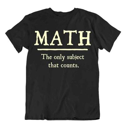 Math The Only Subject That Counts T Shirt School Education Comic Gift Tee TShirt