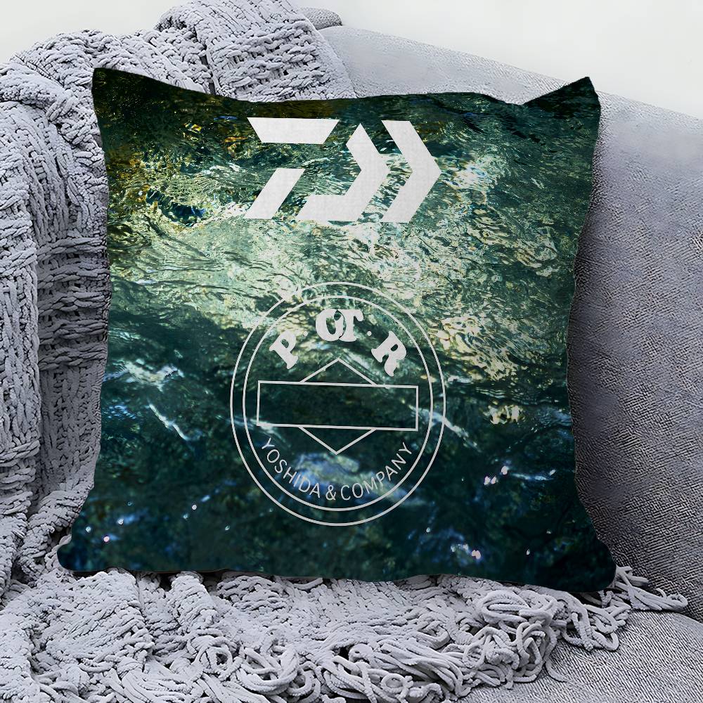 D-Daiwa-A F-FishingS LOGO Personalized Pillow Cover Kids Bedroom Wild Party Decor Pillowcase kid Birthday shower Gift