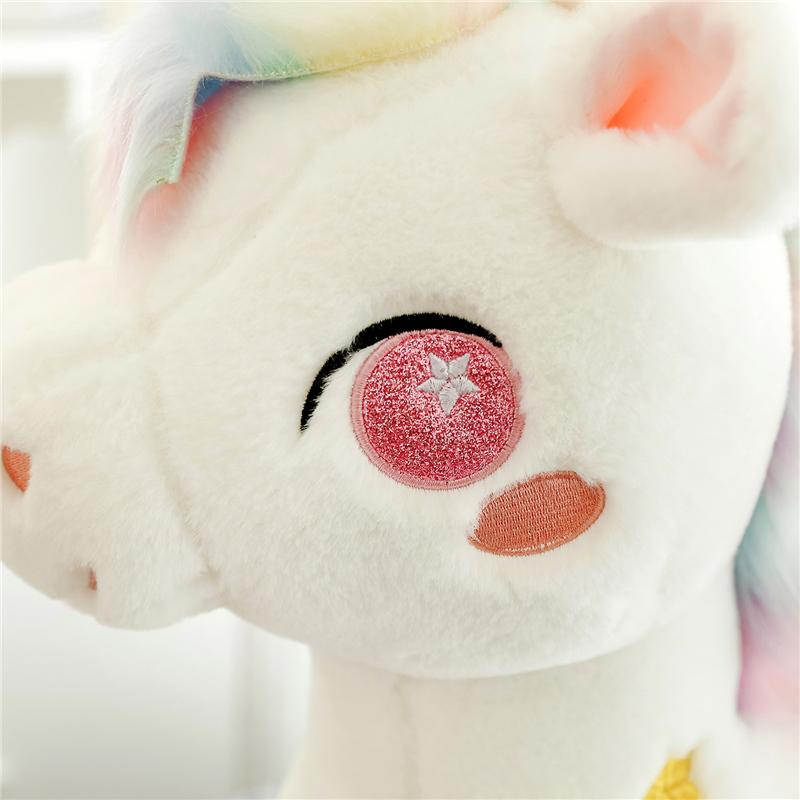 25/40/55cm Cute Dream Unicorn Peluche Toys Kawaii Unicorn with Wing Dolls Lovely Horse Stuffed Soft Animal Pillow
