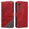 For Samsung Galaxy Xcover7 Case Shockproof Geometric Line Leather Phone Cover Card Holder
