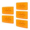 5 Pcs 12V LED Marker Lights Amber IP65 Waterproof Side Indicator Clearance Lamp for Truck RV Yacht