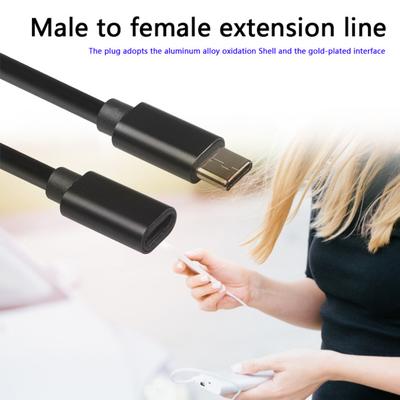 Typ-C Stecker auf Buchse Verlängerungskabel Universell Multifunktional 480Mbps USB-C Stromversorgung
