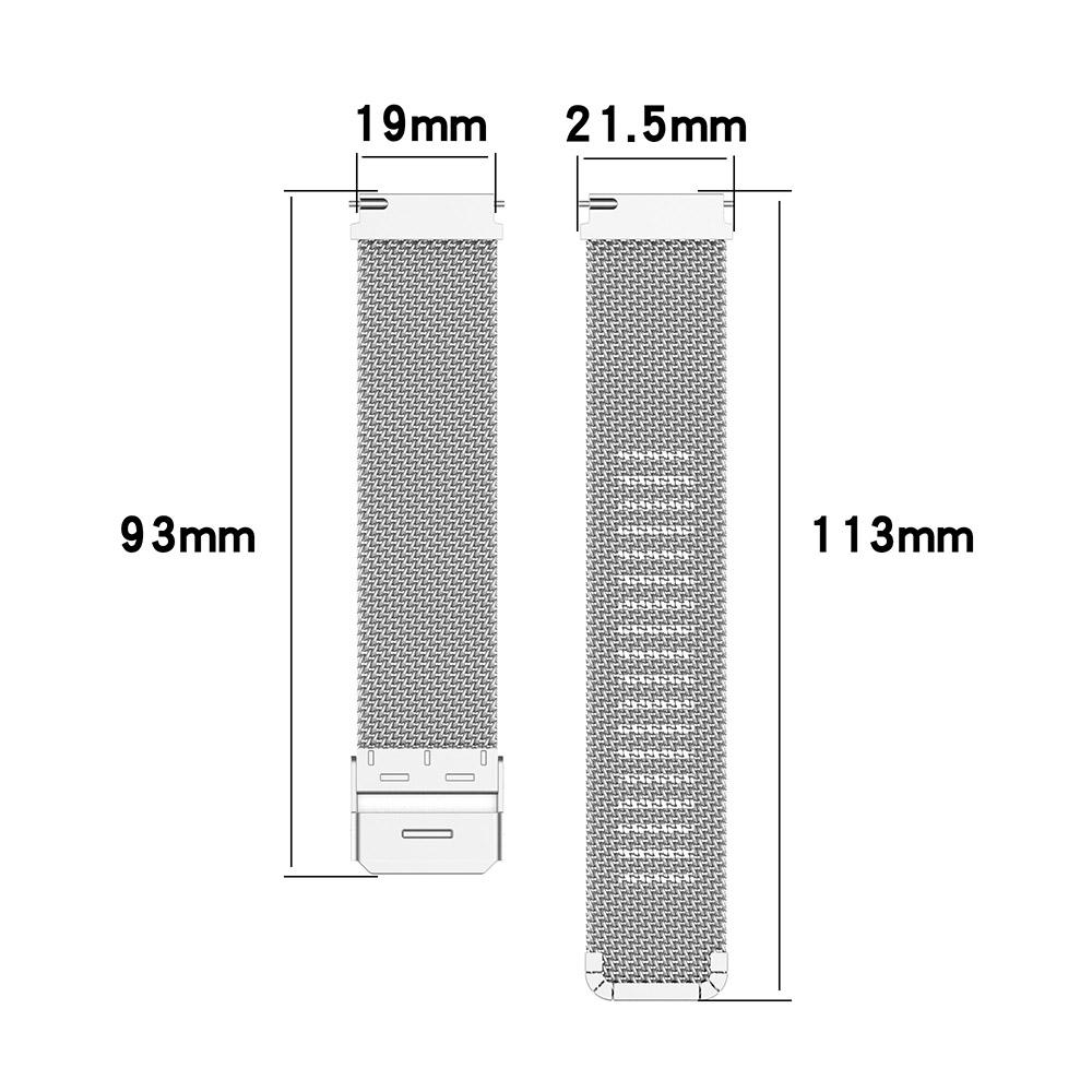 Klassisches Uhrenarmband für 19mm ID205L Veryfitpro Smartwatch Edelstahlarmband Ersatzarmband für Uwatch 3 ID205G ID205 ID205U