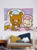 Cute RRilakkuma Tapestry Wall Hanging Tapestry Art Deco Blanket Curtain Hanging At Home Bedroom Living Room Decor