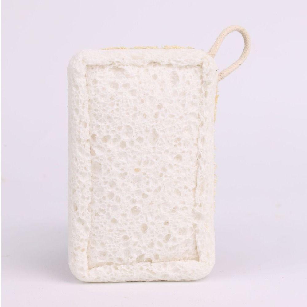 

Губка Люфа Щетка Целлюлоза Хлопок Чистящая Щетка Щетки для мытья посуды Кухонные принадлежности белый