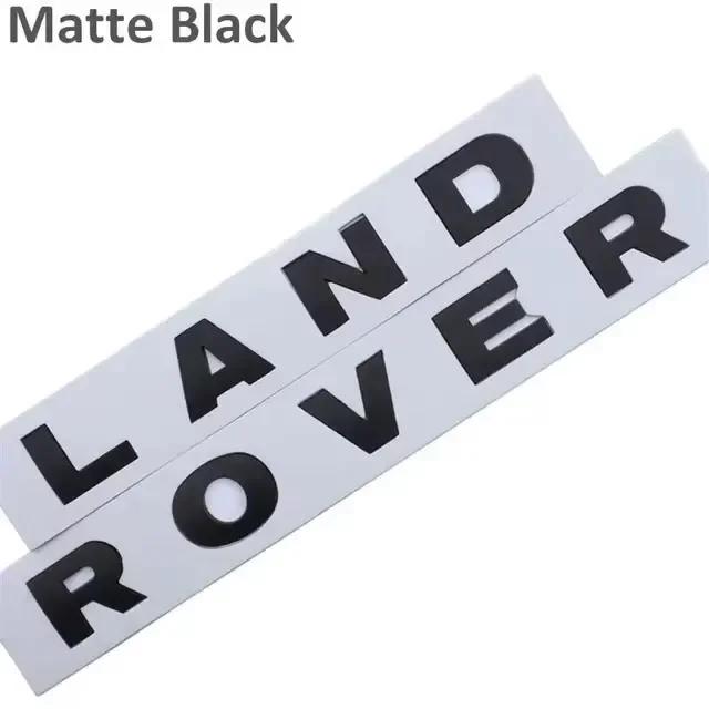 3D Letter Car Hood Bonnet Cover Emblem For Land Rover Range Rover Velar Sport Discovery 2 3 4 Defender Front Sticker bzcp8