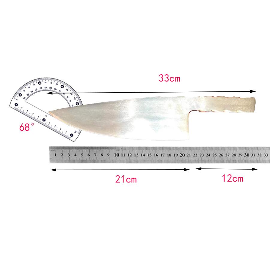 8.3 Inch Chef Knife Powder Alloy Steel Blade Gyutou Cleaver Meat Slicing Vegetables All-in-one Handmade Forged Kitchen Knife