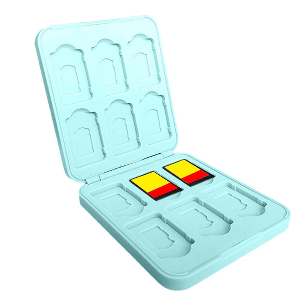 

Protective Holder with 12 Game Card Slots Hard Shell Game Card Storage Box for Switch 2 Cartridge Case синій