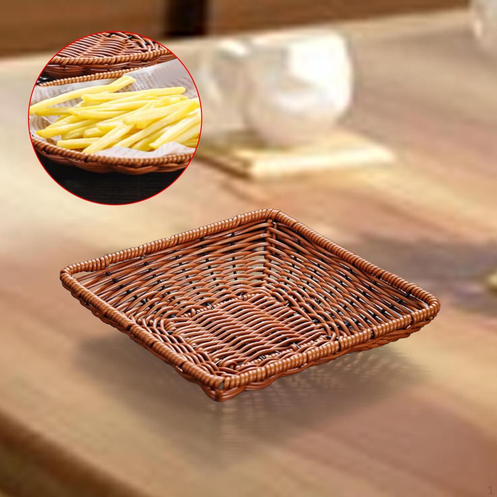 Bread Basket, Kitchen Fruit Holder, Decorative Basket Serving Tray Food Organizer for