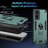 Armor Magnet Holder Ring Case For Motorola Moto G05 G15 G35 G45 G55 G75 G85 5G G04 G04S G14 G24 G34 G54 G64 G84 Camera Cover