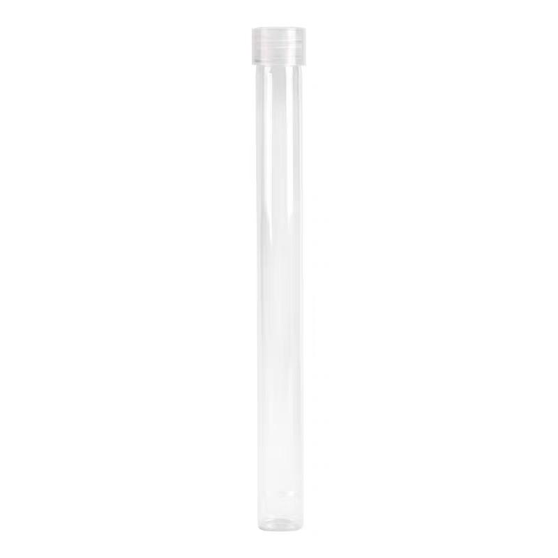 100pcs 20g 30g Incense Stick Transparent Acrylic Tube Holder Barrel Sticks Short with Cover Storage Plastic Inhaler