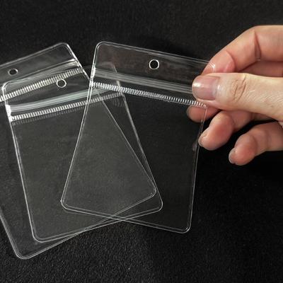 100pcs PVC Self Sealing Bag Thicken Highly Transparent and Scratch Resistant Plastic Pouchs Jewelry Brooch Bracelet Storage Packaging Pockets