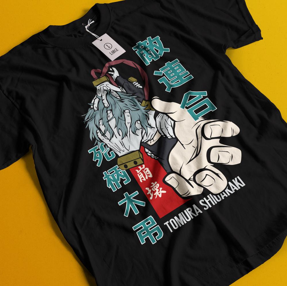 

Футболка Томура Шигараки Моя Геройская Академия Футболка Мидория Футболка МГА Даби Деку XL