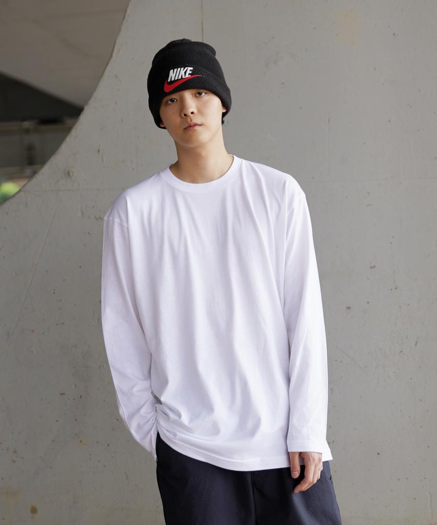 CREAM SODA LAB Solid Basic Long Sleeve White