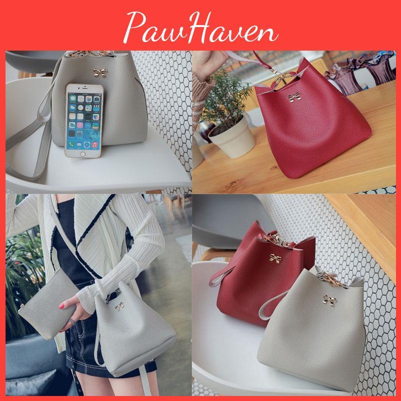 Premium Quality New Fashion Bucket Bag For Women In Elegant Pure Color Design