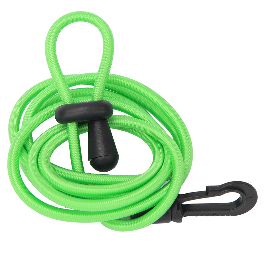 DIY Elastische Kajak Paddel Leine Bungee Seil Schnalle Kombination Lanyard Kanu AccessoryGreen