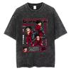 Summer Hot Sale Washed Vintage Anime The Seven Deadly Sins Zelldris Graphic Tshirt Y2k Unisex Vintage Gothic Oversized Tshirts
