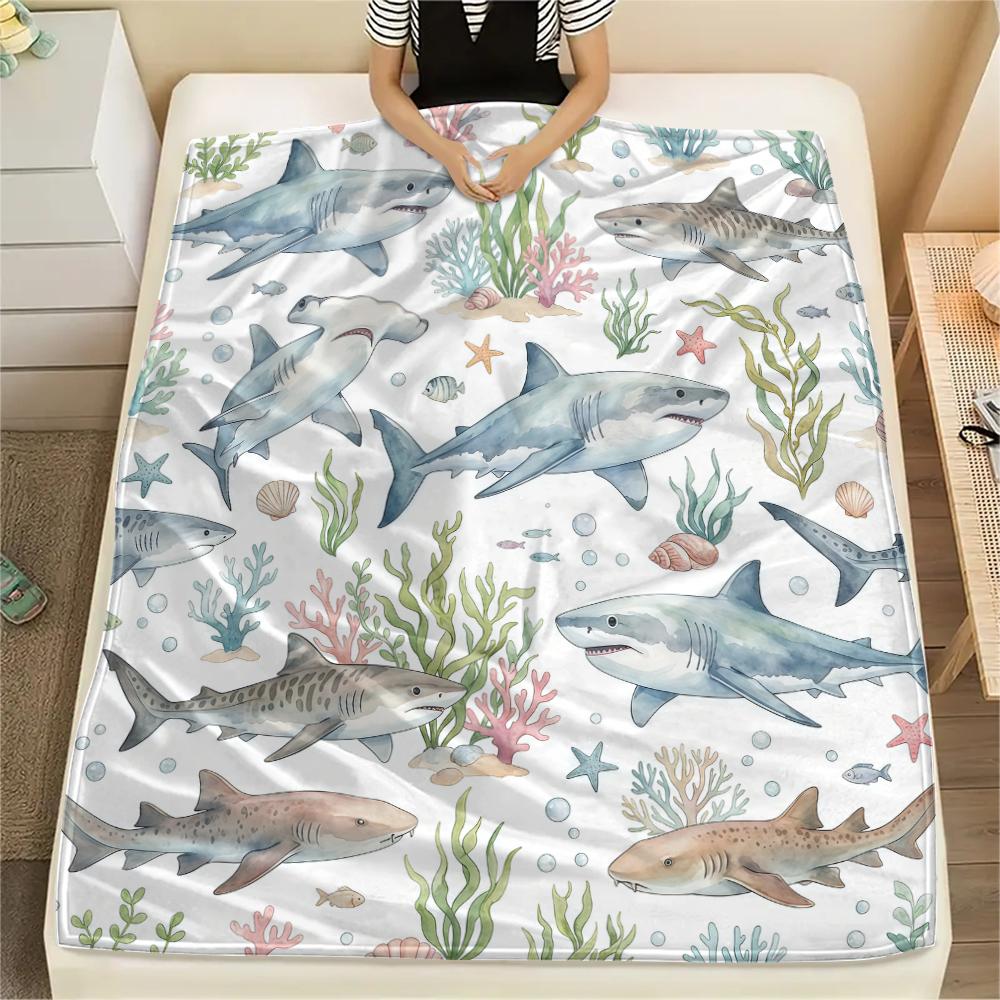 Fresh animal flowers Print Flannel Blanket High quality Comfortable for All Seasons Home Decor Warmth and Comfort Perfect for Christmas Gifts