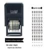Zhuoda 4836 Nastavitelné 6místné samobarvicí razítko s výškou znaku 3,8 mm