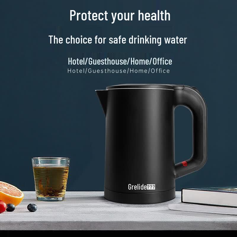 Grelide D1006 Portable Electric Kettle CN plug (adapter included)