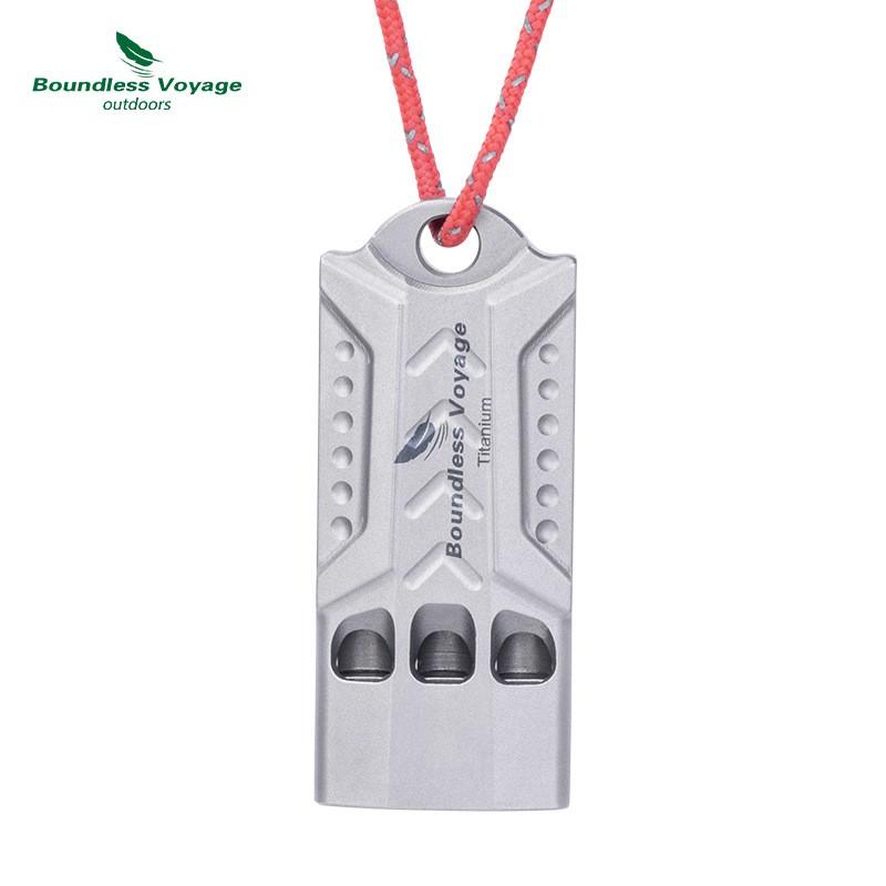 Titan Notpfeife Outdoor Überleben Wandern Camping Leicht Wasserdicht Korrosionsbeständig Mit Lanyard