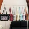 Ruffles High Capacity Bags for Woman Original Sac Femme Crossbady Shoulder Bag Sweet Bolsos mujer Transparent Bolsas Bolsa
