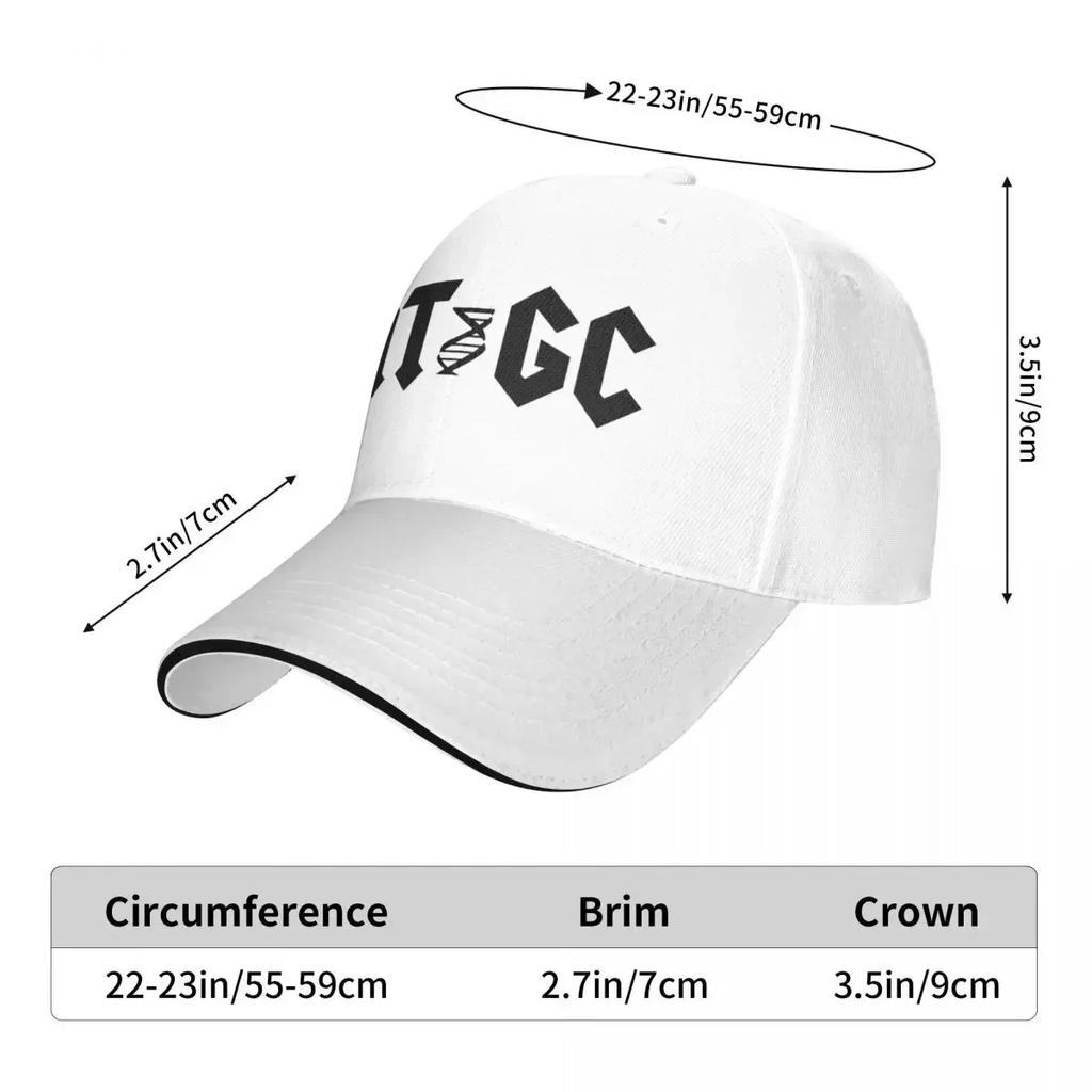 ATGC Molecular Biology Genetics Cap Fashion Casual Baseball Caps Adjustable Hat Hip Hop Summer Unisex Baseball Hats