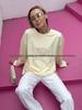 Women's European-American Style 100% Cotton Slimming Long Sleeve T-Shirt for Early Autumn