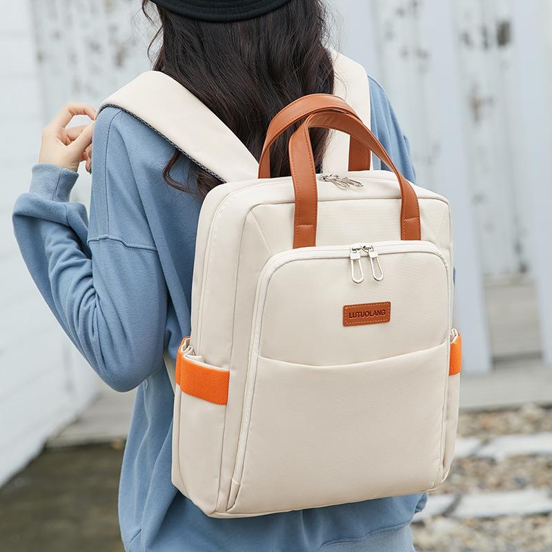 Backpack for Women Simple and Fashionable Computer Bag Waterproof Oxford Cloth Workplace Women Commuting Casual Backpack