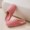 Fashion Autumn Winter Women Home Warm Slippers Men Bedroom Plush Soft Silent Slides Adults Couple Indoor Fashion Solid Color Flat Shoes