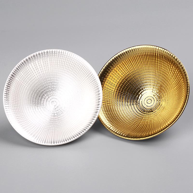 Handmade 999 Sterling Silver Gilded Jianzhan Tea Cup with Inlaid Blue and White Mushroom Cap Design for Kung Fu Tea Set.