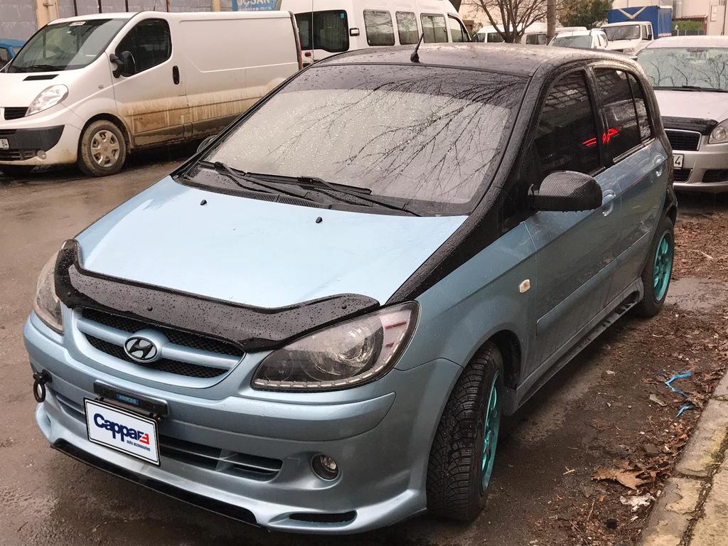 Дефлектор капота 2006-2025 (EuroCap) для Hyundai Getz