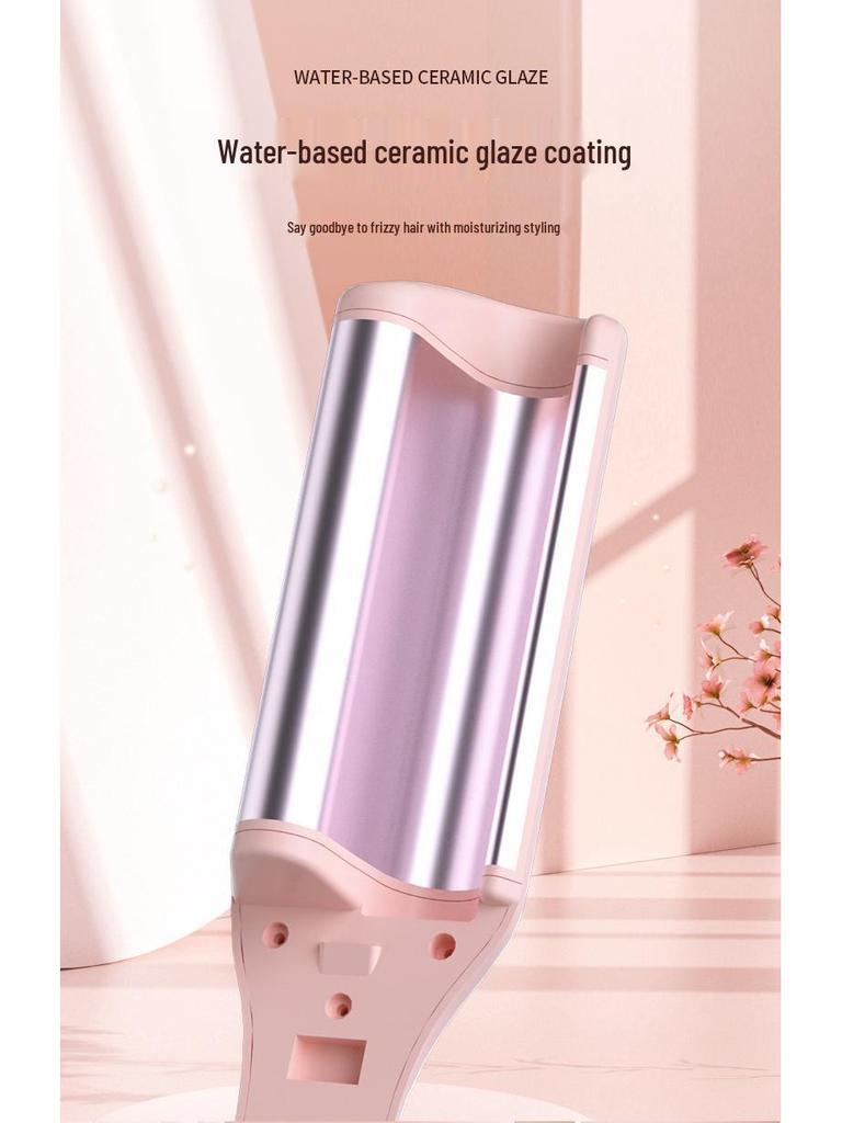 32mm V-Shaped Egg Roll Curling Iron for Large Waves & Rippled Curls