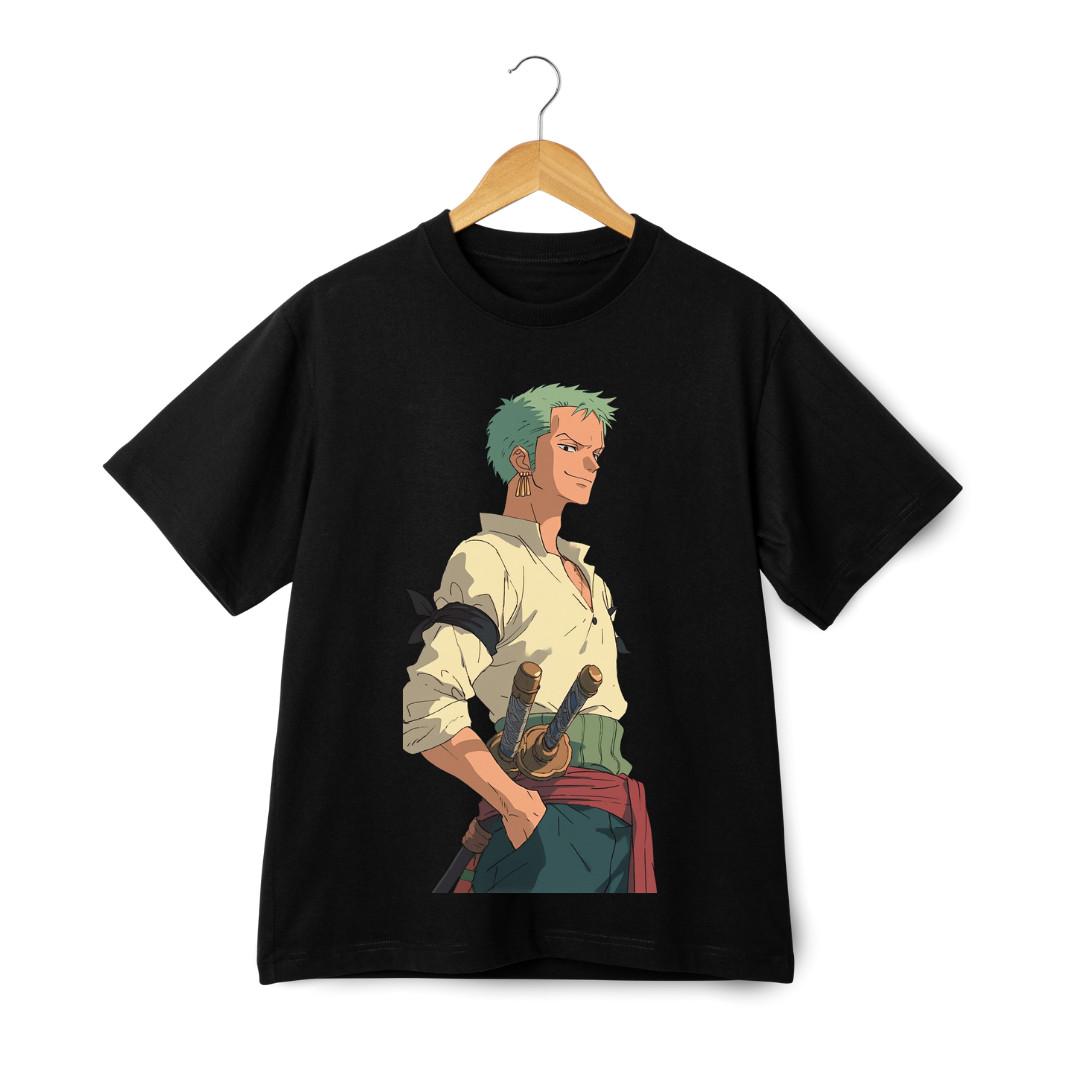 Zoro Anime T-Shirt Mens Womens Tees Top - Roronoa Zoro Three Sword Style One Piece Merch Unisex Tee 3XL