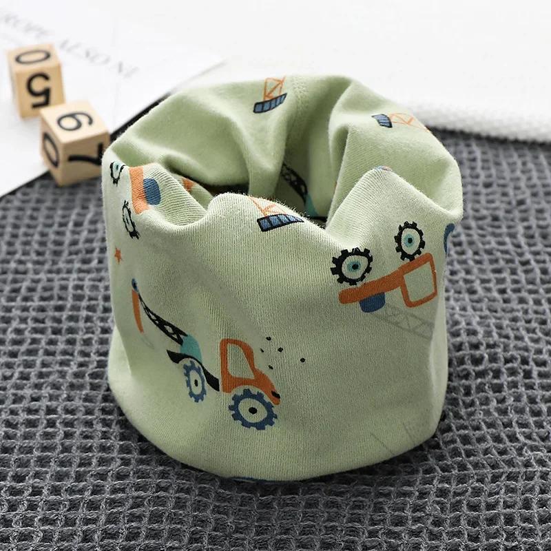 Autumn Spring New Cotton Baby Scarf Children Snood Cartoon Kids Scarfs Boys Girls Neck Ring Scarves Collar Warm Neckerchief