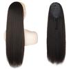 MISS WIG Women Natural Body Wavy Long Ponytail Hair Extensions Synthetic Drawstring Ponytails Black Blonde Hairpiece Daily Use