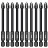 10pcs Tile Porcelain Drill Bit 6mm Alloy Drill Bits Durable Full-grinding Glass Marble Drill Set Drilling Tool for Tile Porcelain Glass Mirror