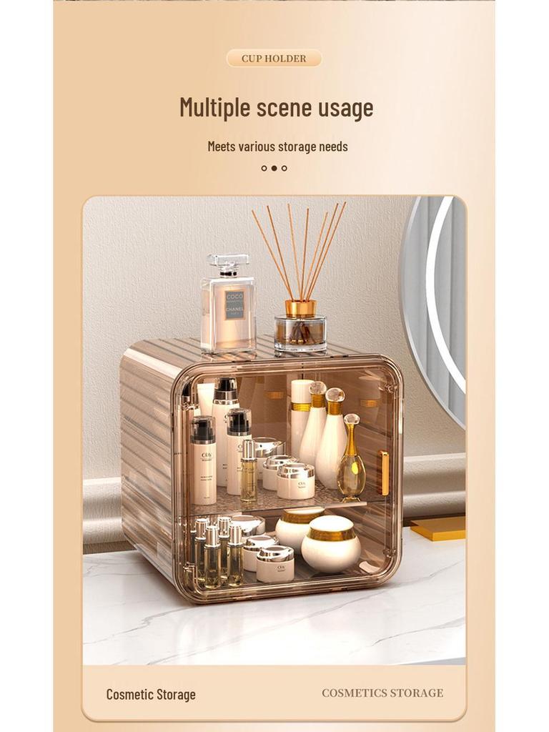 Dustproof Glass Cup Rack & Drain Box for Tea, Coffee, and Water Cups