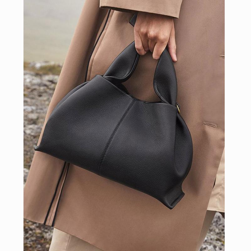 Trendy Wolkenleer Hobo Schoudertas voor Dames Mode Knödel Crossbody Portemonnee Dames Handtas