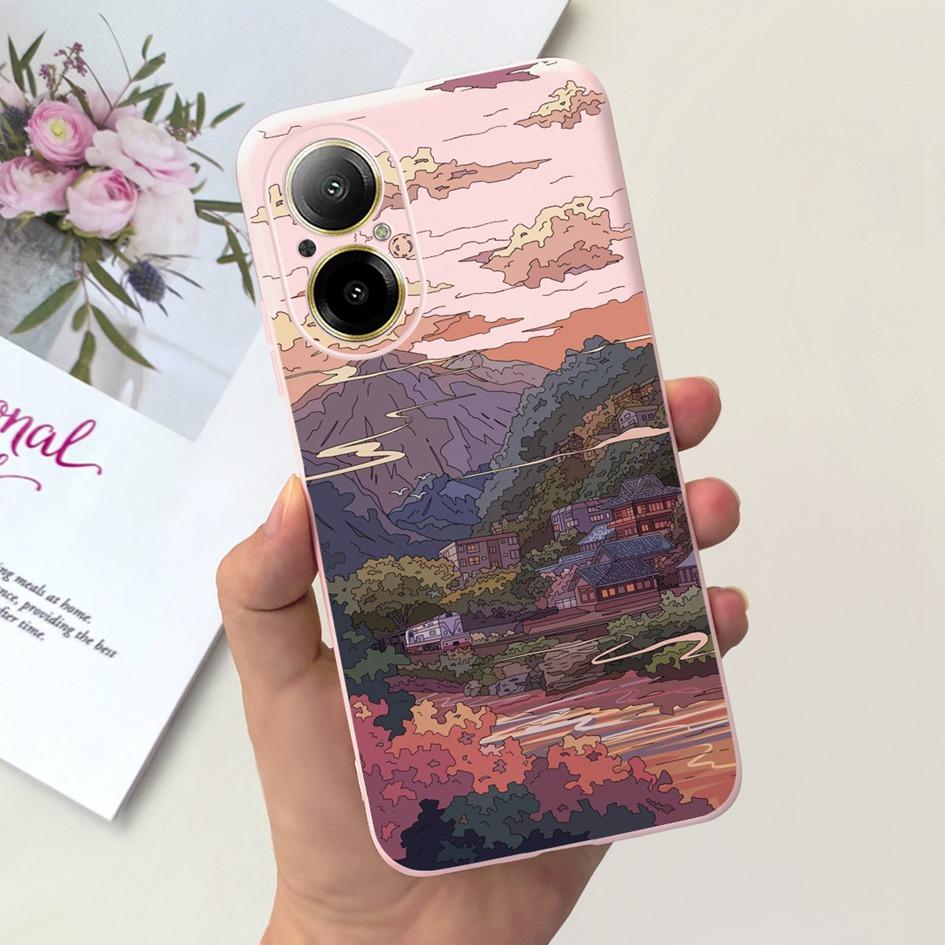 For Realme C67 4G Case RMX3890 Shockproof Cover Fashion Marble Slim Soft Silicone Phone Case For RealmeC67 4G C 67 Protect Shell