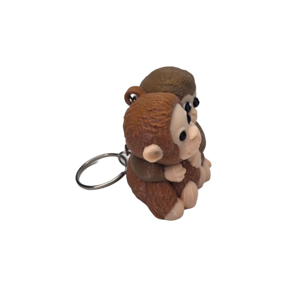 3D Printing Key Chain Pendant Creative Purse Charm Fashion Orangutan Keychain Gift
