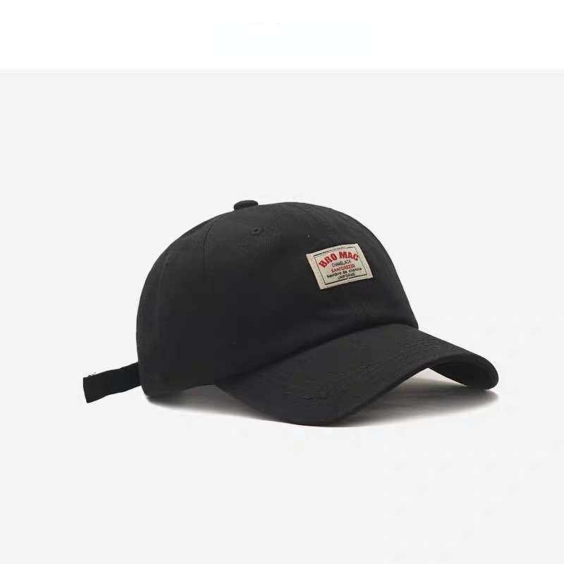 Men and Women General Baseball Cap Soft Top Baseball Cap Sun Hat Cloth Label Letter Duck Tongue Cap
