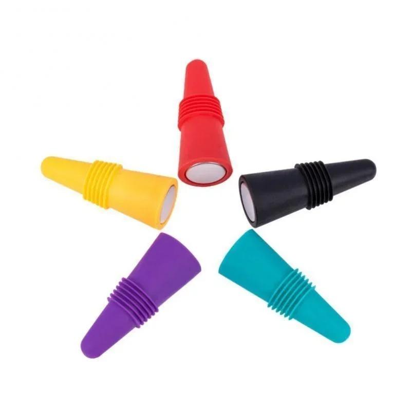 Silicone Wine and Beverage Bottle Cap Leak Proof Sealing Bottle Stopper Protector, Reusable, Convenient and Practical Object